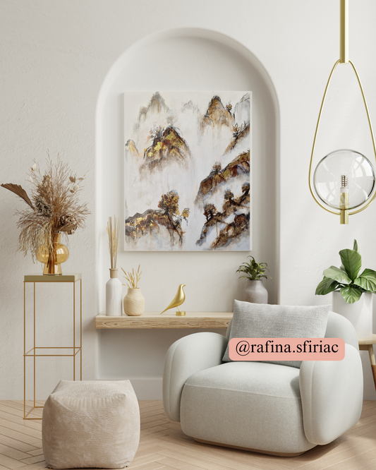 Introspecție | TABLOU UNICAT | 46 * 55 cm